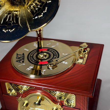Vintage Jewellery Music Box Brown