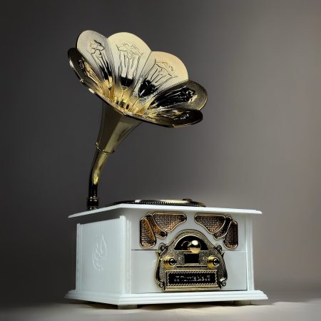 Vintage Jewellery Music Box White