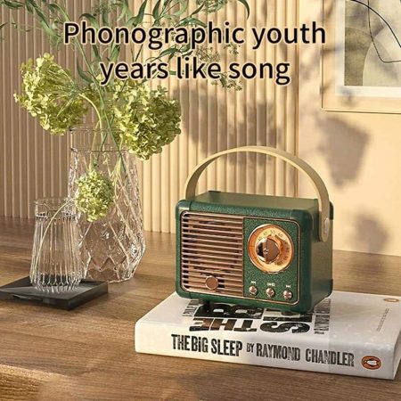 Stereo Vintage Bluetooth speaker Green
