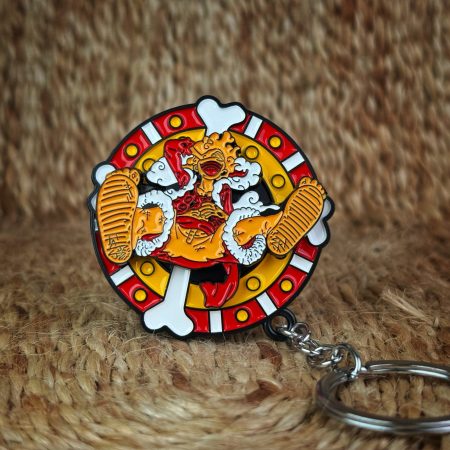 Luffy gear 5 spinning keychain