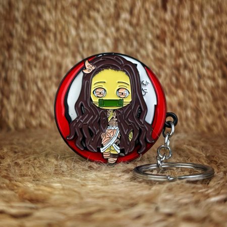 Nezuko spinning keychain
