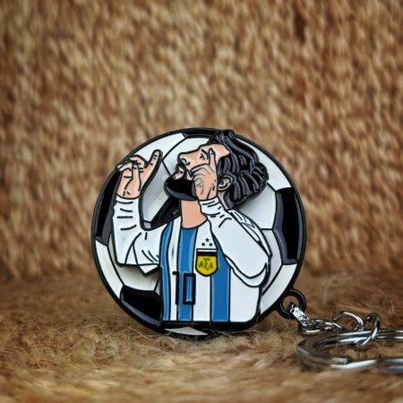 Messi spinning keychain