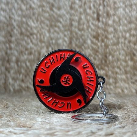 Itachi sharingan spinning keychain
