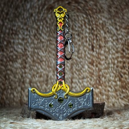 God of War Thor Hammer keychain