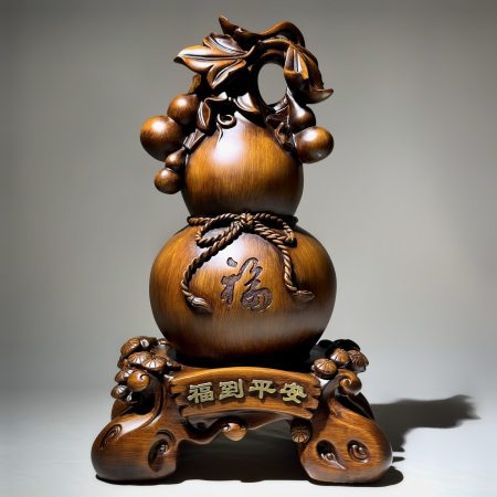 Wooden Carved Hulu Gourd