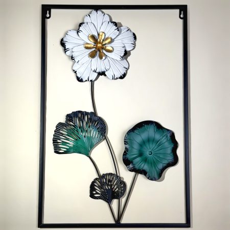 Flora Wall Decor Rectangle Black Sunflower (06)