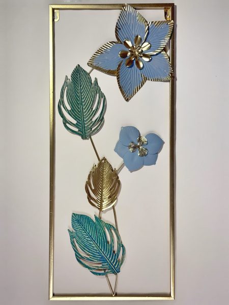 Flora Wall Decor Rectangle Gold (05)