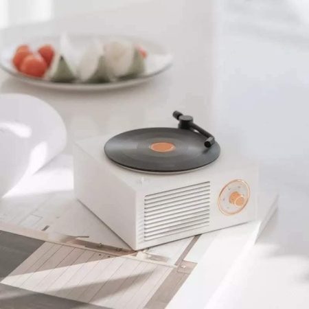 Retro Atomic Bluetooth Speaker (White)