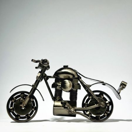 Metal Mini Bobber Bike (Silver)
