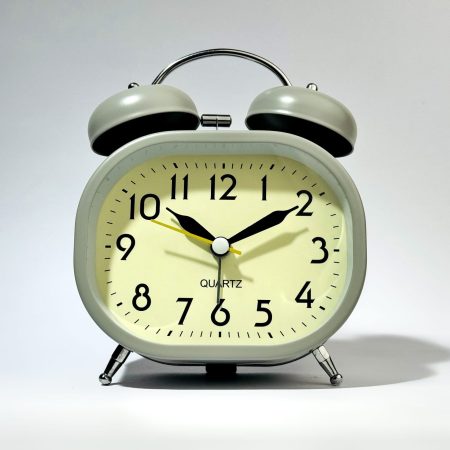 Twin Bell Alarm Clock (Light gray)
